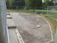 5 ton of stones laid to form foundation Outdoor Gym 2 & 3 012